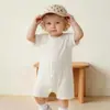 Mameluco de Verano de Manga Corta para Bebé, Ligero y Transpirable, Pelele Clase A para Bebé, Pijama y Ropa para Gatear Antibacteriana 10A