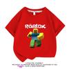 Roupas para Jogo Mobile Roblox Crianças Camiseta de Algodão Cartoon Manga Curta Meninos e Meninas Verão Tops de Meia-Manga Tendência