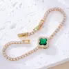 Pulsera Brillante de Diamantes Completos con Circonitas de Colores Variados para Mujer, Estilo Coreano de Lujo Ligero de Nicho, Versátil, Diseño de Alta Gama, Joyería de Mano Exquisita