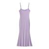 Vestido de Tirantes Ajustado a la Cintura de Color Sólido para Mujer 2023 Nueva Llegada Vestido Largo de Sirena Elástico a la Cadera Chica Picante