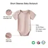 Body de Algodón Puro Canalé para Recién Nacido Romper Triangular Ropa de Bebé Certificado Gots Hecho a Medida Transfronterizo