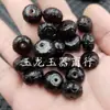 Cuentas de Calabaza de Ágata Verde, Cuentas Sueltas de Jade, Cuentas con Patrón de Ágata Negra, Cuentas de Jade de Calabaza de la Suerte, Cuentas de Ábaco, Cuentas Separadoras