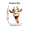 Simulación de Ventas Directas Transfronterizas Pegatinas de Pared de Animales Lindos Ventana de Vidrio Diseño Festivo Autoadhesivas Impermeables Decorativas Pegatinas de Pared