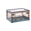Caja de almacenamiento de plástico transparente con tapa, para juguetes, ropa y más, extragrande, de plástico grueso y con ruedas.