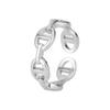 Venta Caliente Transfronteriza Estilo Europeo y Americano Personalizado Geométrico Abierto Ajustable Anillo Diseño Nicho Colección de Anillos Irregulares