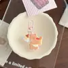 Llavero de oso con relieve por ambos lados, oso de dibujos animados lindo, colgante de mochila de dibujos animados, accesorio de bolso de estilo japonés de alta gama