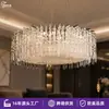 Candelabro de sala de estar de lujo ligero estilo italiano transfronterizo, cristal K9, iluminación de hogar de alta gama para recibidor, comedor, dormitorio, iluminación Zhongshan al por mayor