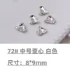Cristales para Uñas con Base Puntiaguda Rhinestones Cristales de Vidra Transparente Blanco Corazón Rosa Cuadrado Irregular Hacha para Uñas Accesorios de Rhinestone