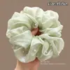 Goma para el pelo con estampado estilo Academia Melard para mujer, scrunchie de satén con malla de estampado de leopardo vintage, banda elástica de alta elasticidad y duradera