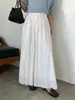Falda Larga Casual Estilo Fone, Nuevo Modelo Primavera, Cintura Elástica Versátil, Falda Amplia de Corte A 59009