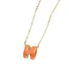 Collar de Acero de Titanio con Colgante de Letra Nuevo 2026 para Mujer, Diseño Único, Cadena Sencilla para Clavícula, Collar Estilo Coreano, Venta al por Mayor