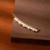 Horquilla de Perlas de Venta Caliente en Comercio Exterior, Accesorio para el Cabello Simple y Versátil, Pinza para el Cabello de Moño Tejido Hecho a Mano DIY, Horquilla