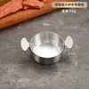Taza para salsa de acero inoxidable 304, plato para vinagre, plato para salsa, taza para salsa de bistec, plato para salsa de pimienta, plato para ketchup de papas fritas
