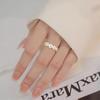 Anillo de Margarita Transfronterizo Europeo y Americano para Mujer Anillo Abierto de Flor con Goteo de Aceite Anillo de Flor Moderno y Versátil
