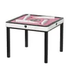 Nuevo Modelo de Máquina de Mahjong con Diseño de Montaña Rusa con Alas Giratorias, Bajo Ruido, Totalmente Automática, Plegable, Función de Calefacción, Mesa Eléctrica de Mahjong para Uso Doméstico