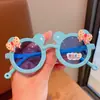 Gafas de Sol de Dibujos Animados para Niños al Mayoreo Gafas de Sol de Protección Solar para Niñas Lindas de Dibujos Animados con Lazo Fábrica