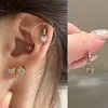 Colección Serie Colgante Clavos de Hueso de Oreja Pendientes de Tornillo de Acero de Titanio Perforación de Oreja para Mujer Pendientes de Clavo Coclear