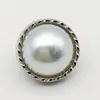 Botones Metálicos de Perla y Diamante, Lujo de Alta Gama, Nuevo Estilo Chino, Estilo Nacional, Botones para Qipao, Botones Retro para Camisa, Alta Gama