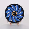 Radiador de CPU de escritorio de cobre doble de 10 cm con luz LED azul, directo de fábrica, multiplataforma