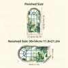 HS1191E pequena fresca simulação janela planta tropical autoadesivo decorativo ins adesivos de parede quarto sala de estar adesivos de embelezamento