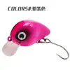 Micro Mini pequeño gordo material PVC 2.9cm/1.6g pequeño sumergible señuelo duro de carretera anillo de cuentas incorporado
