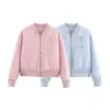 Comercio exterior transfronterizo al por mayor ropa de mujer 2026 verano nuevo moda europea y americana versátil simple cuello redondo chaqueta abrigo de algodón