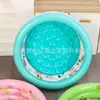 Piscina inflável infantil redonda e espessa para brincar na água, com estampas de animais, design de fundo com bolhas e piscina de bolinhas para banho de bebê