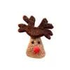 Decoraciones Navideñas Árbol de Navidad Creativo Reno de Dibujos Animados Adornos Colgantes de Fieltro Materiales DIY Figuritas Pequeñas Regalos de Navidad