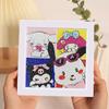 Enfeites de Pintura de Diamante, Adesivos de Desenho Animado DIY Fofos Feitos à Mão, Porta-Retratos de Acrílico, Pinturas Decorativas, Decorações para Quarto e Sala de Estar no Atacado