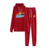 2024 Versión Coreana Nuevo Conjunto de Sudadera Unisex con Capucha de Color Sólido Talla Grande Conjunto Casual Holgado de Dos Piezas para Mujer