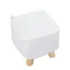 Funda elástica de cobertura total para taburete redondo pequeño, funda para taburete pequeño, funda para taburete para cambiarse los zapatos, funda para cojín de asiento, funda para taburete cuadrado pequeño