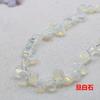 Acessórios de joias DIY de cristal ágata natural direto da fábrica com furo lateral de gota d'água plana, contas soltas semiacabadas