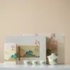 Juego de Té Cultural y Creativo Guochao, Juego de Regalo para Reuniones Anuales de Empresa, Regalos Prácticos para Eventos de Negocios, Celebraciones de Aniversario, Souvenirs de Alta Gama