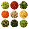 Verduras deshidratadas OEM rodajas de cebolleta, aros de cebolleta, escamas de cebolleta, fideos instantáneos de grado alimenticio listos para comer, fideos de caracol, paquetes de verduras