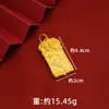 Colgante de Unicornio Chapado en Oro, Retención de Color Duradera, Collar de Bestia Auspiciosa de Aleación de Cobre, Estilo Pareja, Joyería Realista