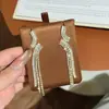 Pendientes de Borla Plateados con Diamantes Brillantes de Lujo Ligero, Exquisitos y Elegantes, Personalizados de Alta Gama para el Temperamento de una Hija, Pendientes de Borla Plateados de Moda
