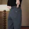 Pantalones de vestir para hombre para comercio mayorista transfronterizo, estilo primavera y otoño, pantalones casuales de lujo ligero, modernos y a la moda, pantalones largos holgados de pierna recta
