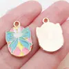 Nuevo Dibujo Animado Lindo Conejo Huevo de Pascua Goteo de Aceite Colgante de Aleación de Zinc Colgante Accesorios de Joyería para Pulsera DIY