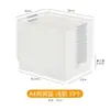 Cesta de almacenamiento para archivos A4, cesta organizadora de oficina, estante caja de almacenamiento de plástico para escritorio para archivos y revistas A4