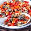 Carne de Caracol con Chile Picante, un Delicioso Acompañamiento con Sabor Fresco y Sabroso, Carne de Caracol Mezclada con Arroz Picante y Salsa de Chile Lista para Comer, Venta al Por Mayor y Dropshipping