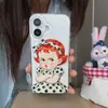 Capa de Celular Divertida e Fofa de Menina Soda com Lábios Franzidos Adequada para Apple 17 Pro Max iPhone 16P Desenho Animado 15P Coreia