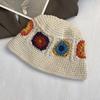 Sombrilla de otoño e invierno tres colores gancho mano tejida sombrero de pescador estilo coreano red popular protector solar facial sombrero de cubo sombrero de cubo moda
