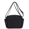 Bolsa transversal multicamadas da moda para mulheres, estilo coreano simples, mochila à prova d'água, nylon, compacta, bolsa de ombro feminina, bolsa pequena resistente à água