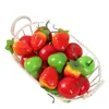 Frutas y Verduras Mini de Simulación al por Mayor Personalizadas Manzanas Pequeñas Fresa Maíz Accesorios de Fotografía Juguetes para Parques Infantiles