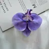 Filme Personalizado Impresso em 3D Artificial Cabeça Única de Orquídea Borboleta Caixa de Doces de Casamento Flor Decorativa Grampo de Cabelo Adorno de Cabeça de Flor Grampo de Cabelo Flor Artificial