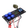 Cargador de coche modificado PD carga rápida de teléfono móvil QC3.0 voltímetro carga de coche interruptor de 4 posiciones suministros yate barco de vapor carguero