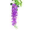 Enredadera de Flores de Glicinia Artificial para Decoración de Techo, Decoración de Boda en Interiores, Enredadera de Cuerda de Flores, Flores de Glicinia Artificiales