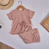 Pantalones de Seda Helada Transpirables para Niñas, Nuevos de Verano, Primavera y Otoño, Color Sólido, Simples, hasta el Tobillo, Pijama, Ropa para el Hogar, Ropa Exterior, Conjunto de Moda
