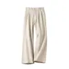 Pantalones de traje para hombre estilo Old Money, nuevo diseño coreano 2026, holgados y casuales, con caída fluida y corte recto