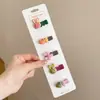 Pinzas para el pelo de bebé y niño pequeño que no dañan el cabello, lindas pinzas de dibujos animados para el sudor, pinzas de tela exquisita para niñas, pasadores, accesorios para la cabeza